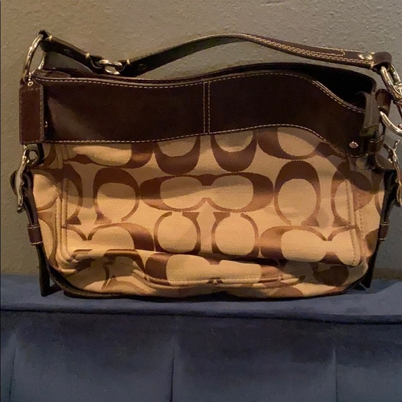 Coach Signature Hobo Purse - Picture 2 of 6